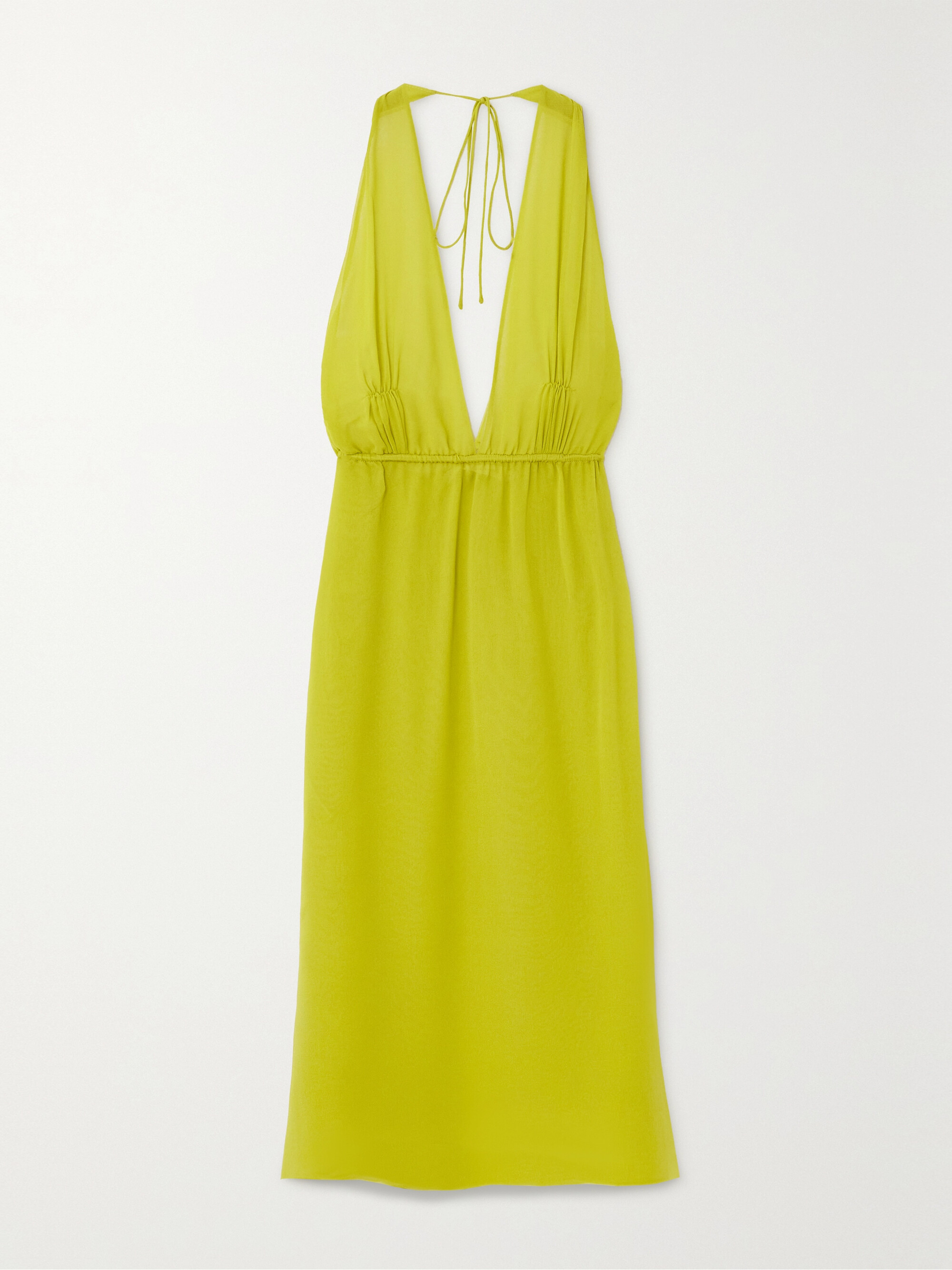 Christopher Esber Spring silk-georgette halterneck midi dress thumbnail