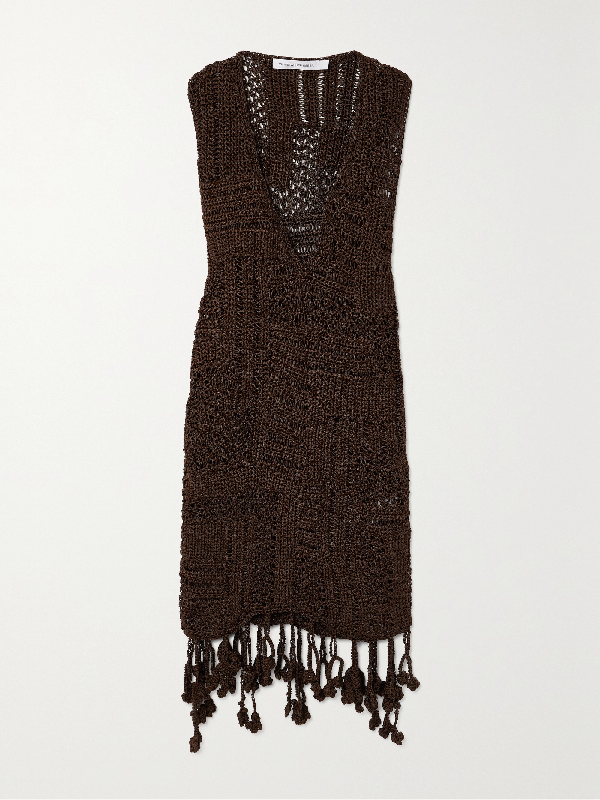 Christopher Esber Ramener Rope crocheted midi dress thumbnail