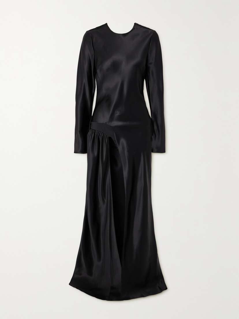 Christopher Esber Palladium Open-back Draped Satin Gown