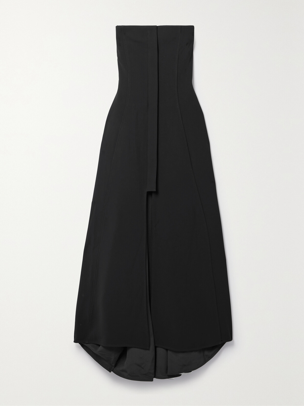 Proenza Schouler Strapless Crepe Midi Dress - Black