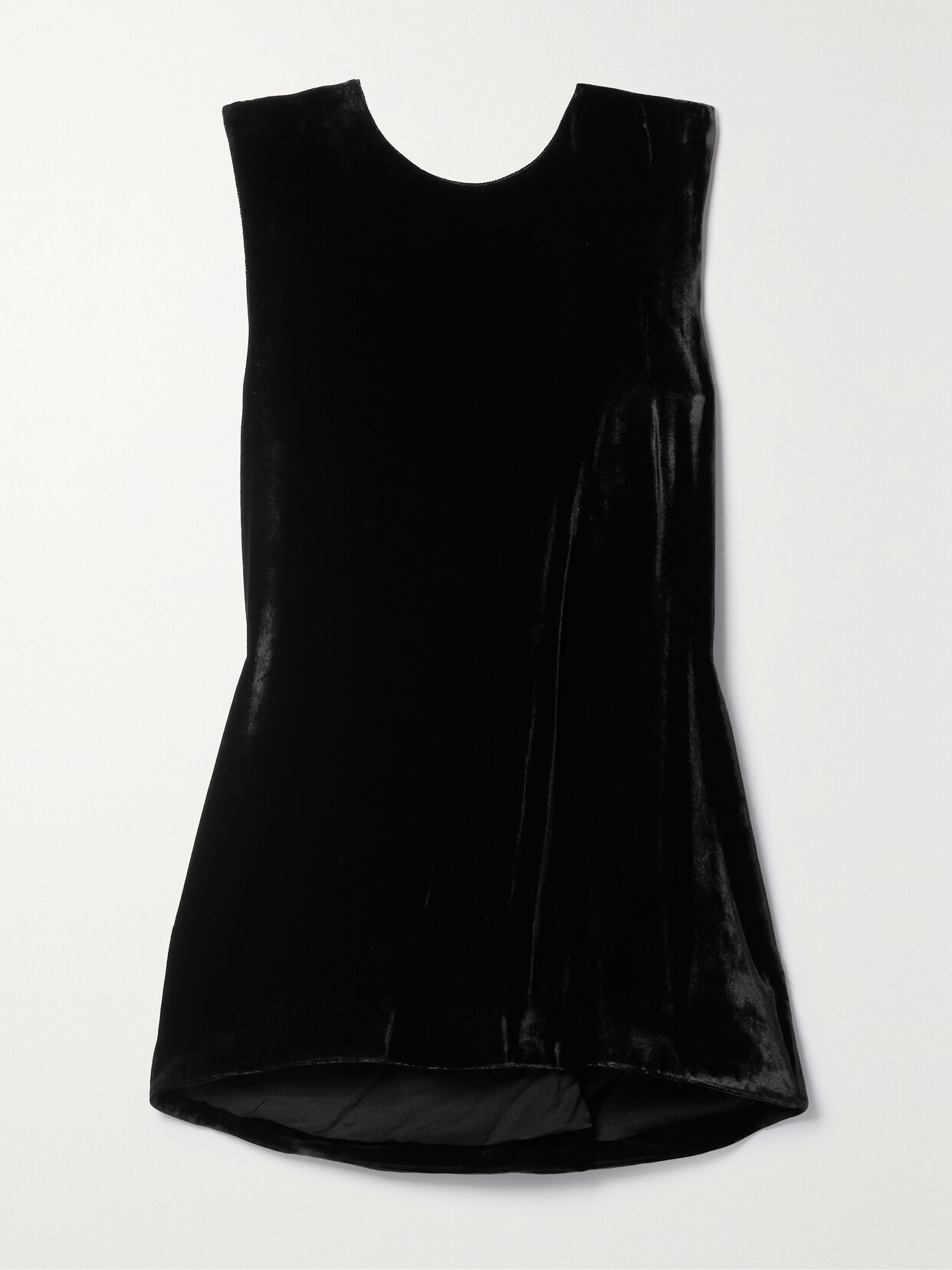 Proenza Schouler Twist-back Velvet Top - Black