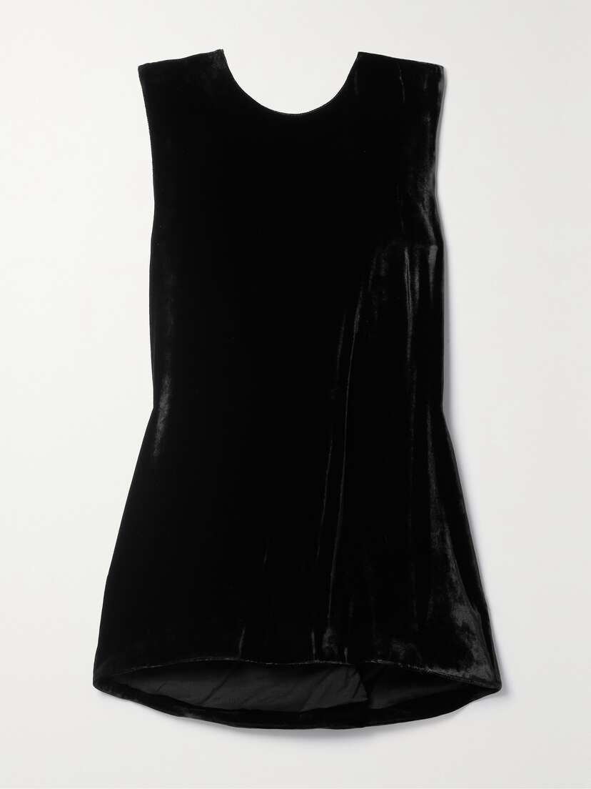 Proenza Schouler Twist-back Velvet Top