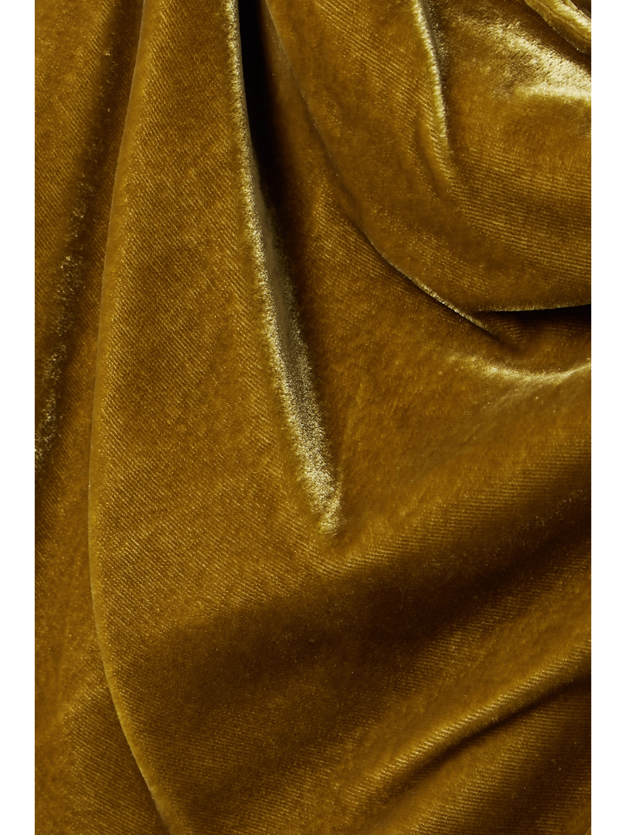 Proenza Schouler Twisted open-back velvet gown thumbnail