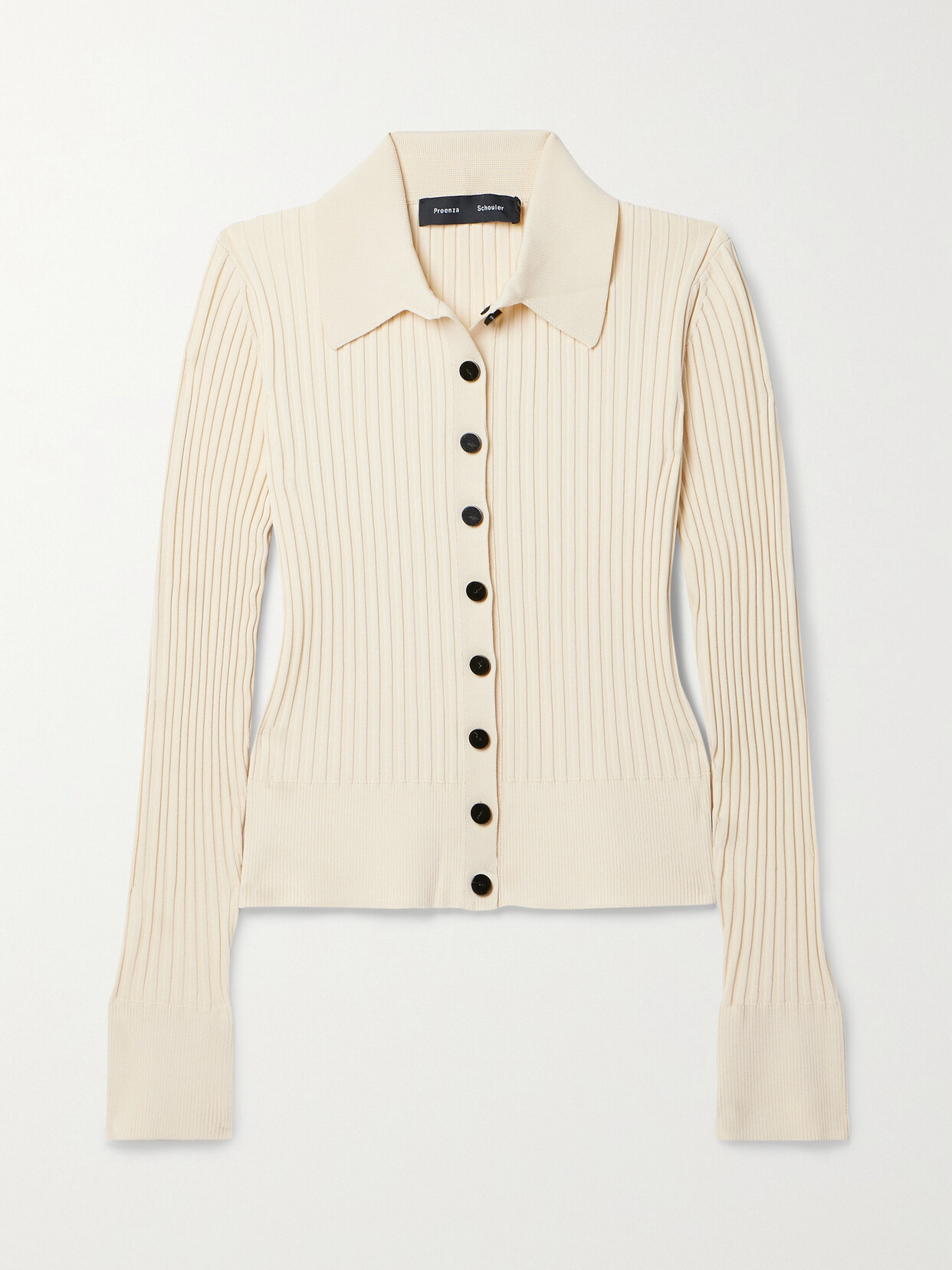 Proenza Schouler - Ribbed-knit Cardigan - Ecru