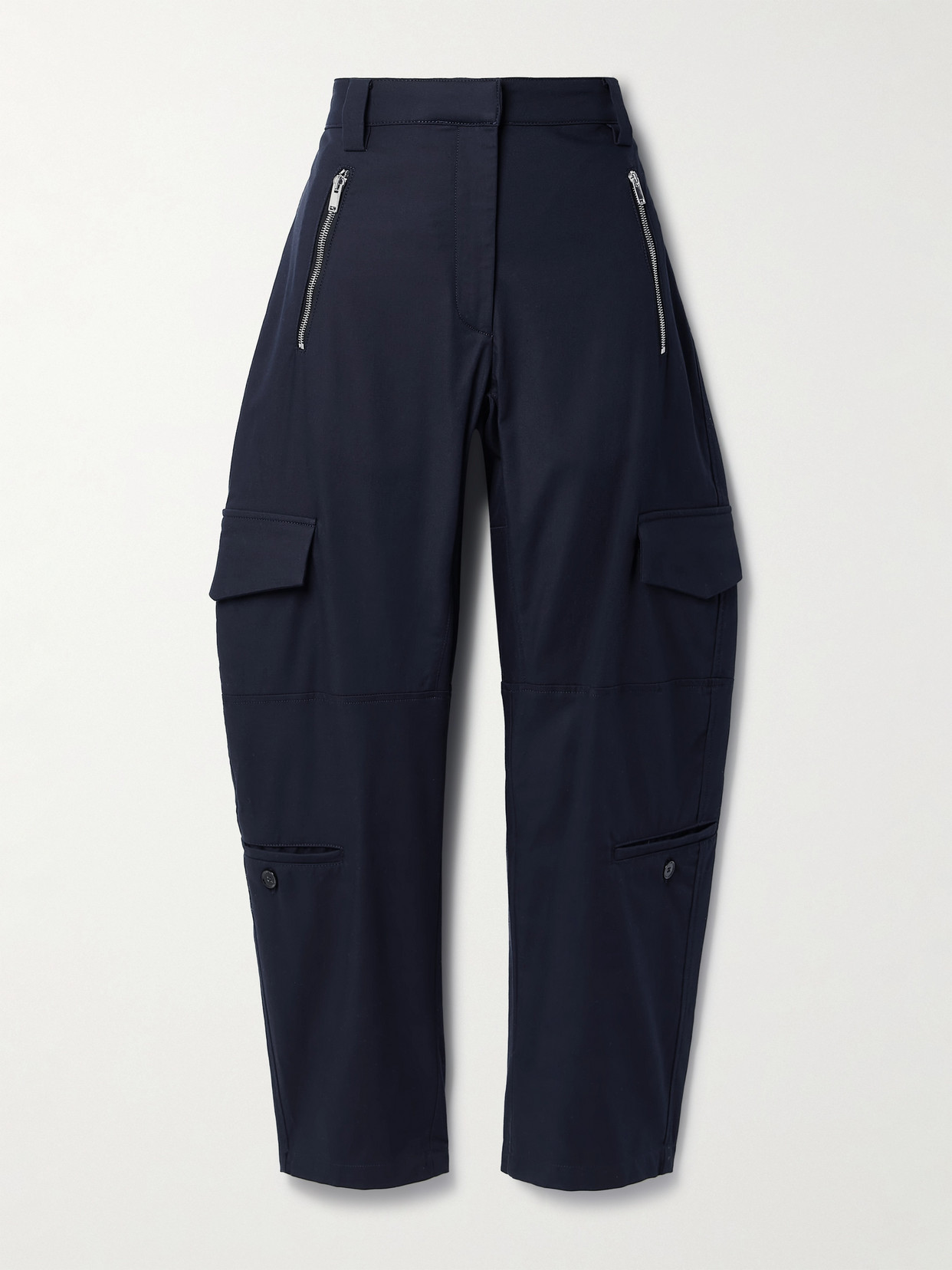 Proenza Schouler - Jackson Cotton-blend Twill Tapered Cargo Pants - Blue