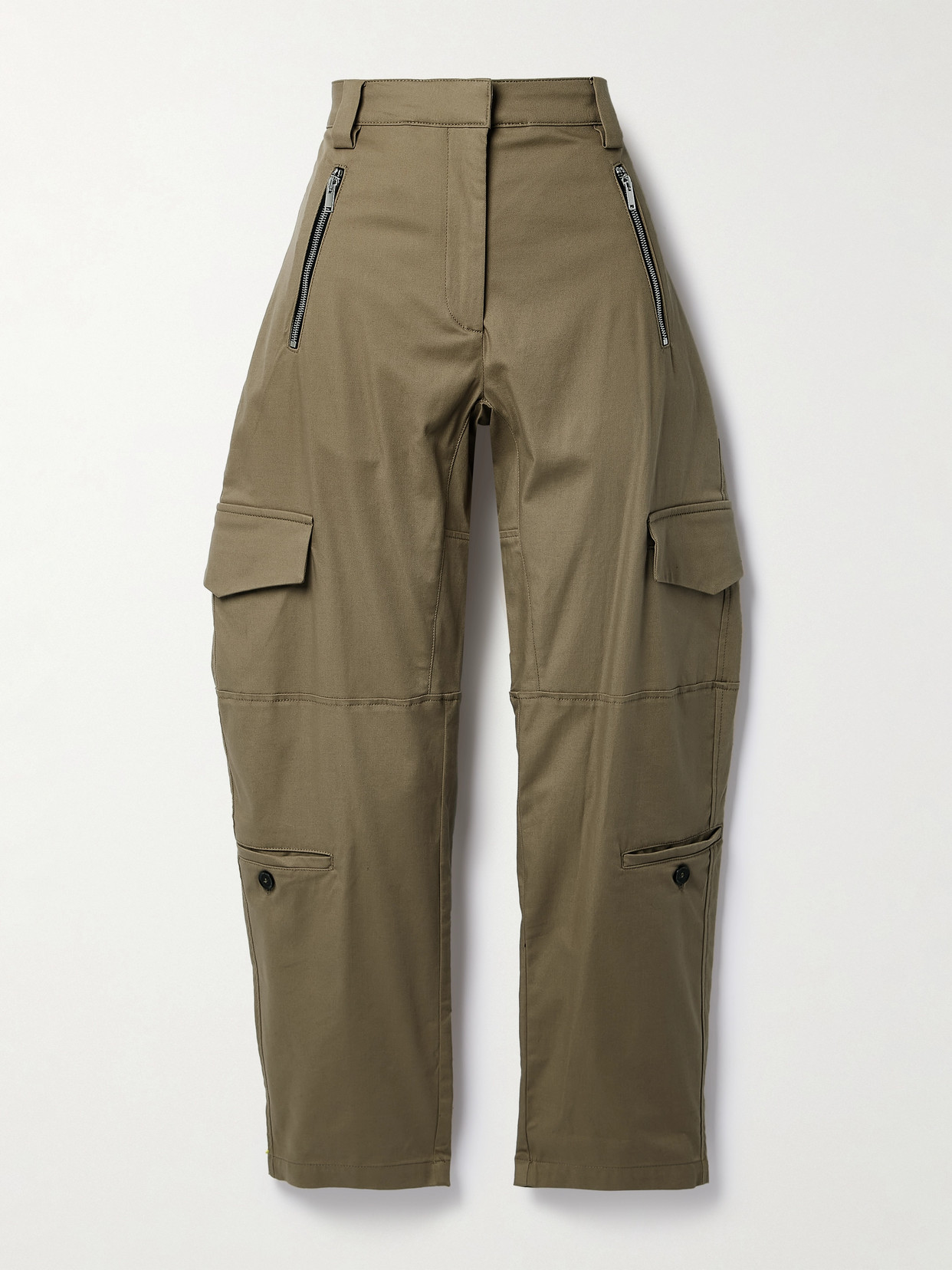 Proenza Schouler - Jackson Cotton-blend Twill Tapered Cargo Pants - Neutrals