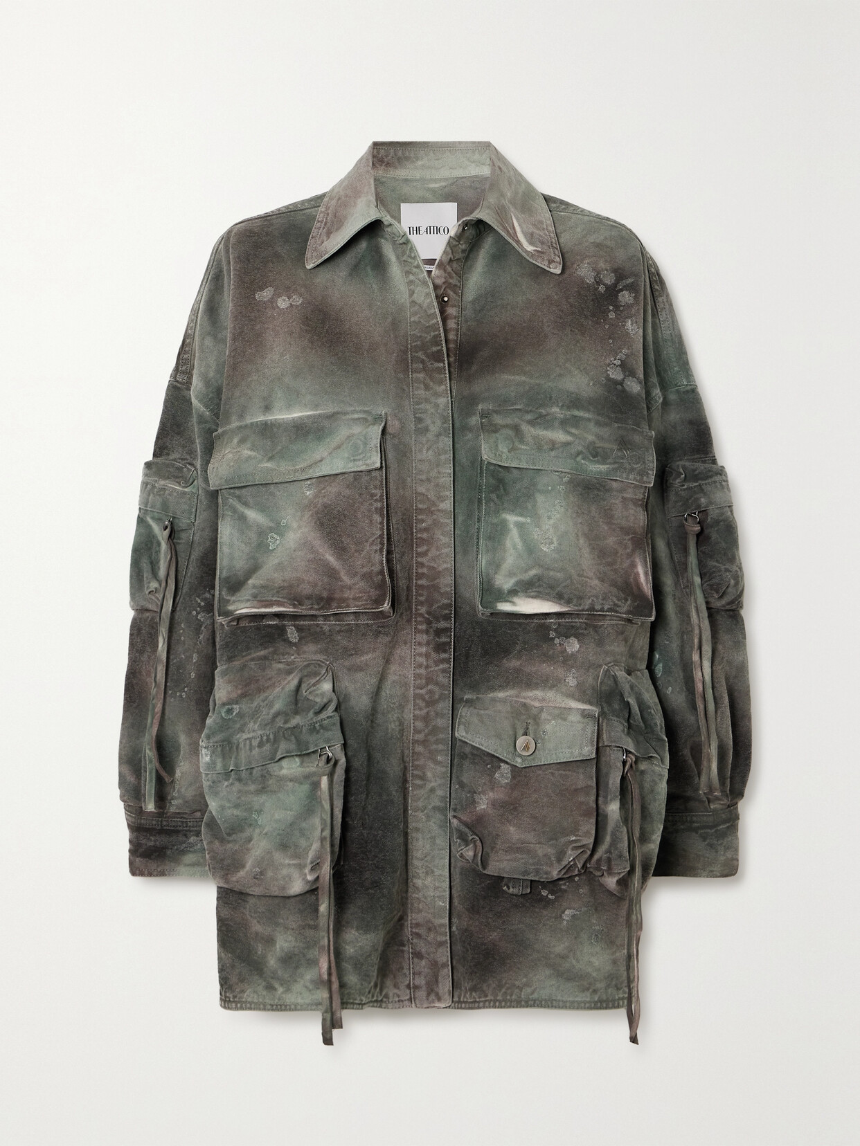 The Attico - Fern Camouflage-print Denim Jacket - Green