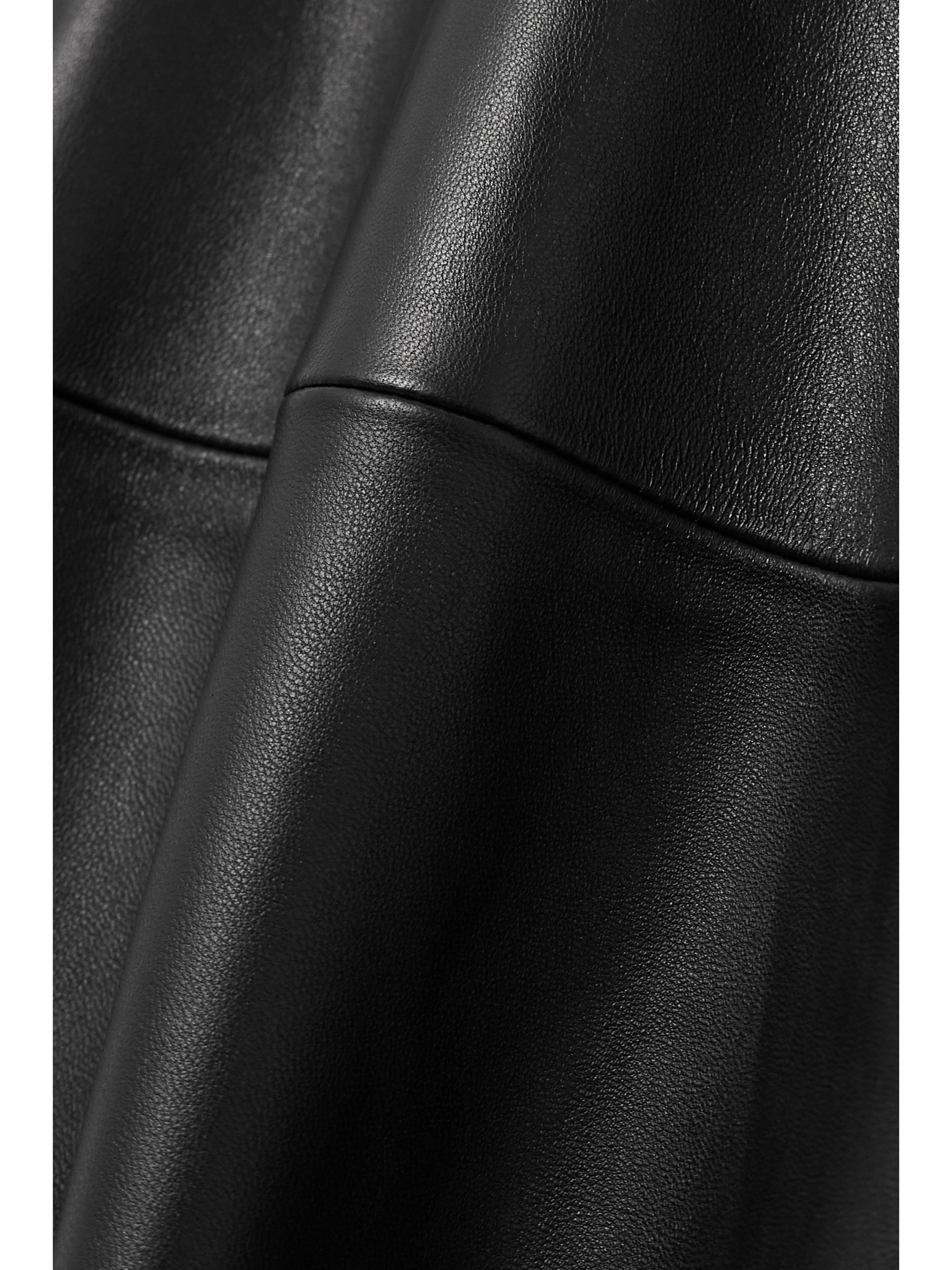 THE ATTICO Leather midi dress