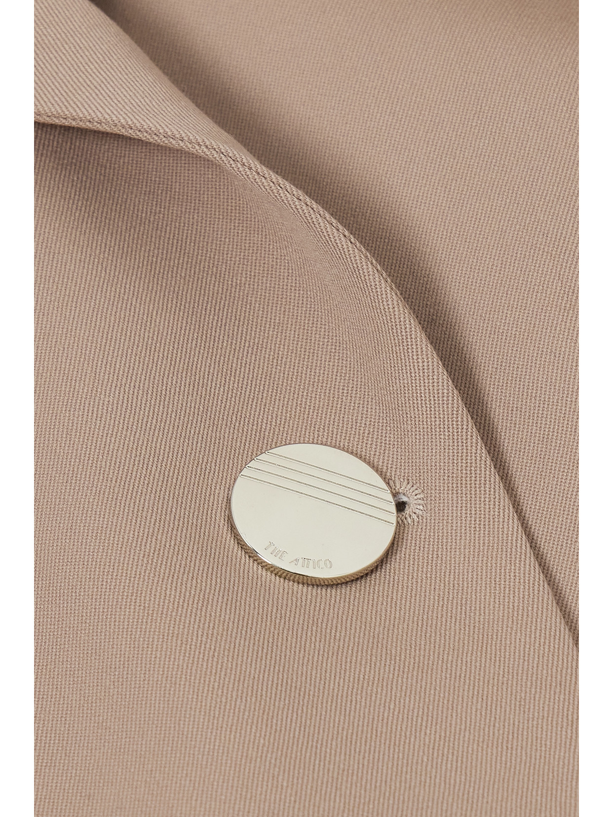 Attico Glen Oversized Wool-twill Blazer In Neutrals