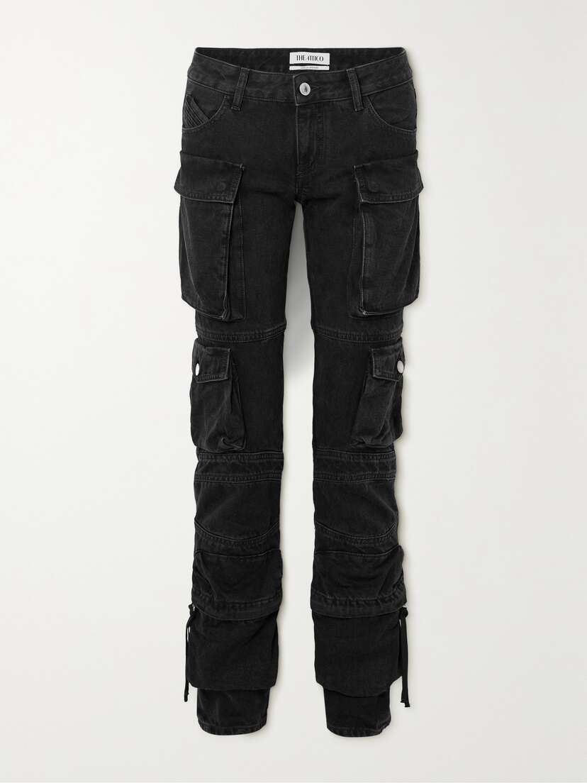 The Attico Essie Low-rise Straight-leg Cargo Jeans
