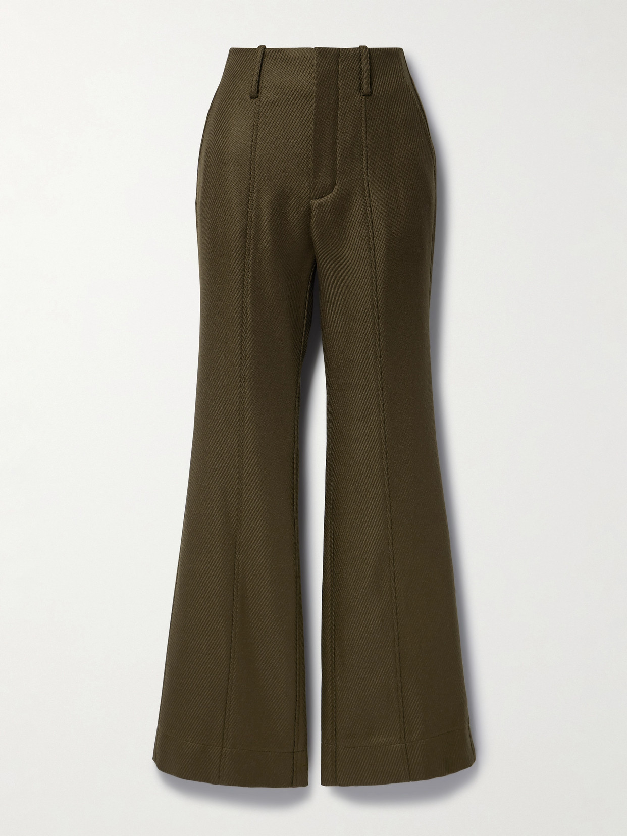 Proenza Schouler Corduroy Flared Pants - Green