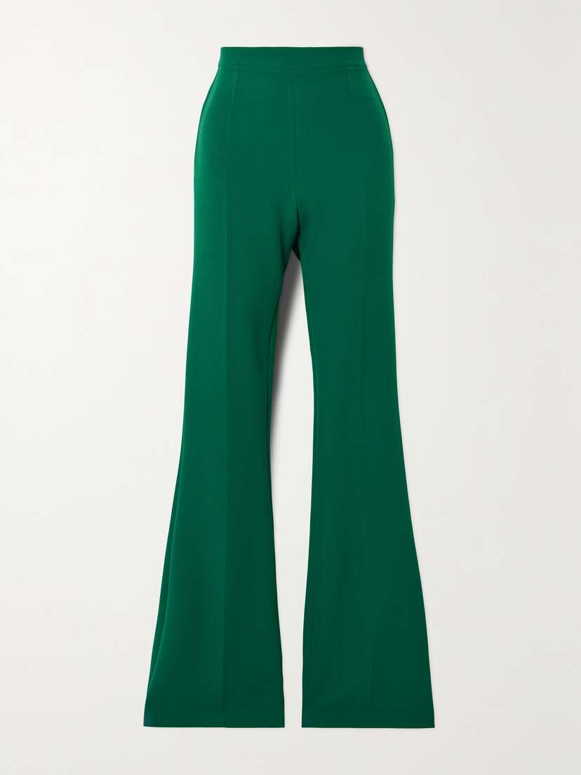 Safiyaa Alexa Stretch-crepe Flared Pants