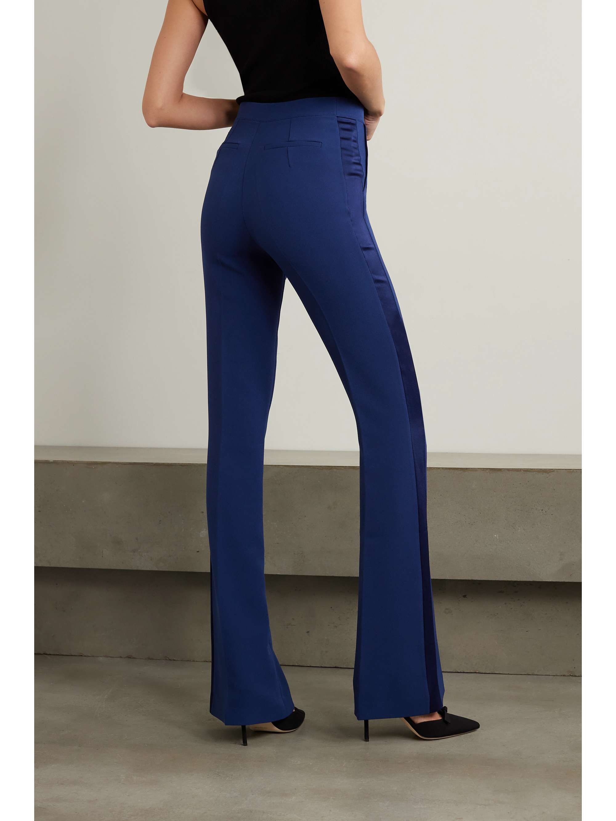 SAFIYAA Alexa stretch-crepe flared pants
