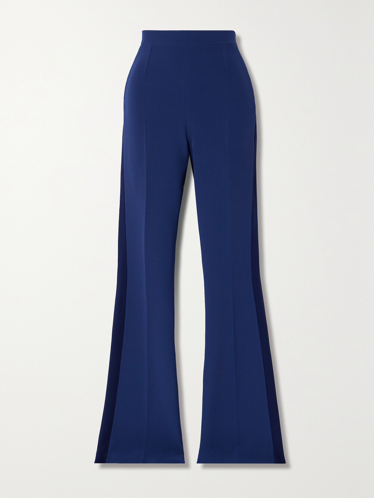 Safiyaa Alexa Stretch-crepe Bootcut Pants In Blue