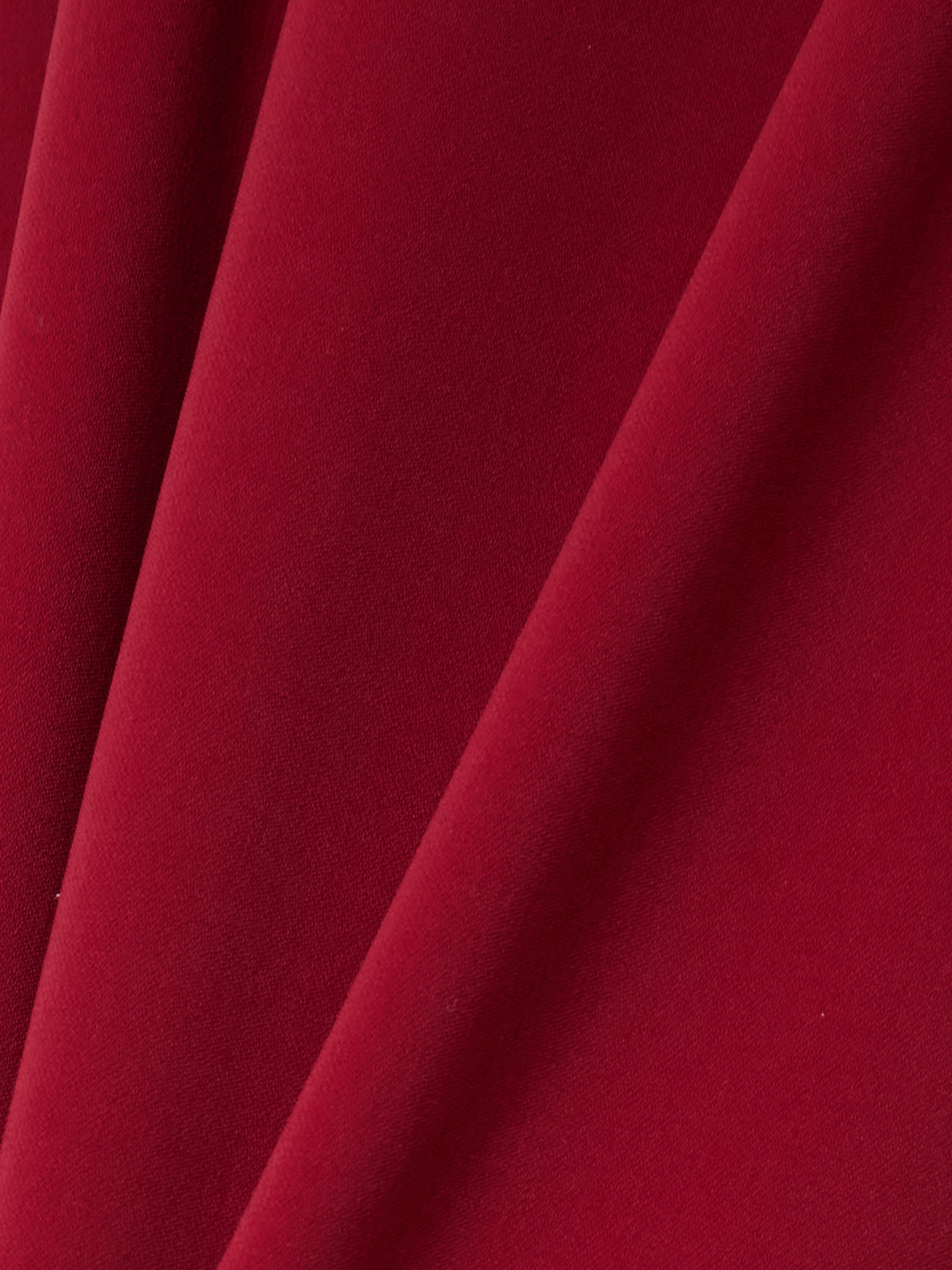 Sergio Hudson Crepe Wide-leg Pants In Burgundy