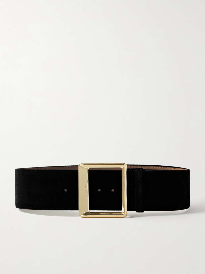 Sergio Hudson Velvet Waist Belt