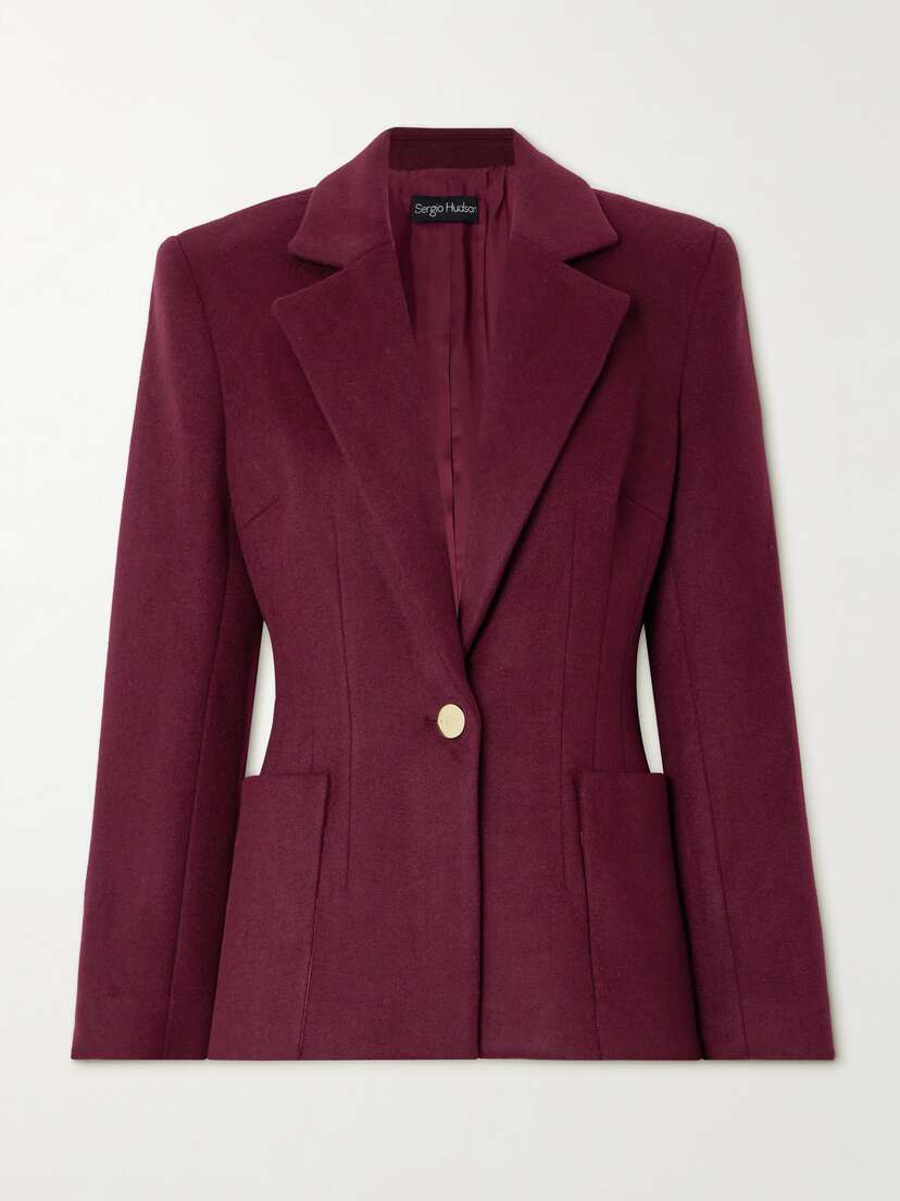 Sergio Hudson Wool And Cashmere-blend Blazer
