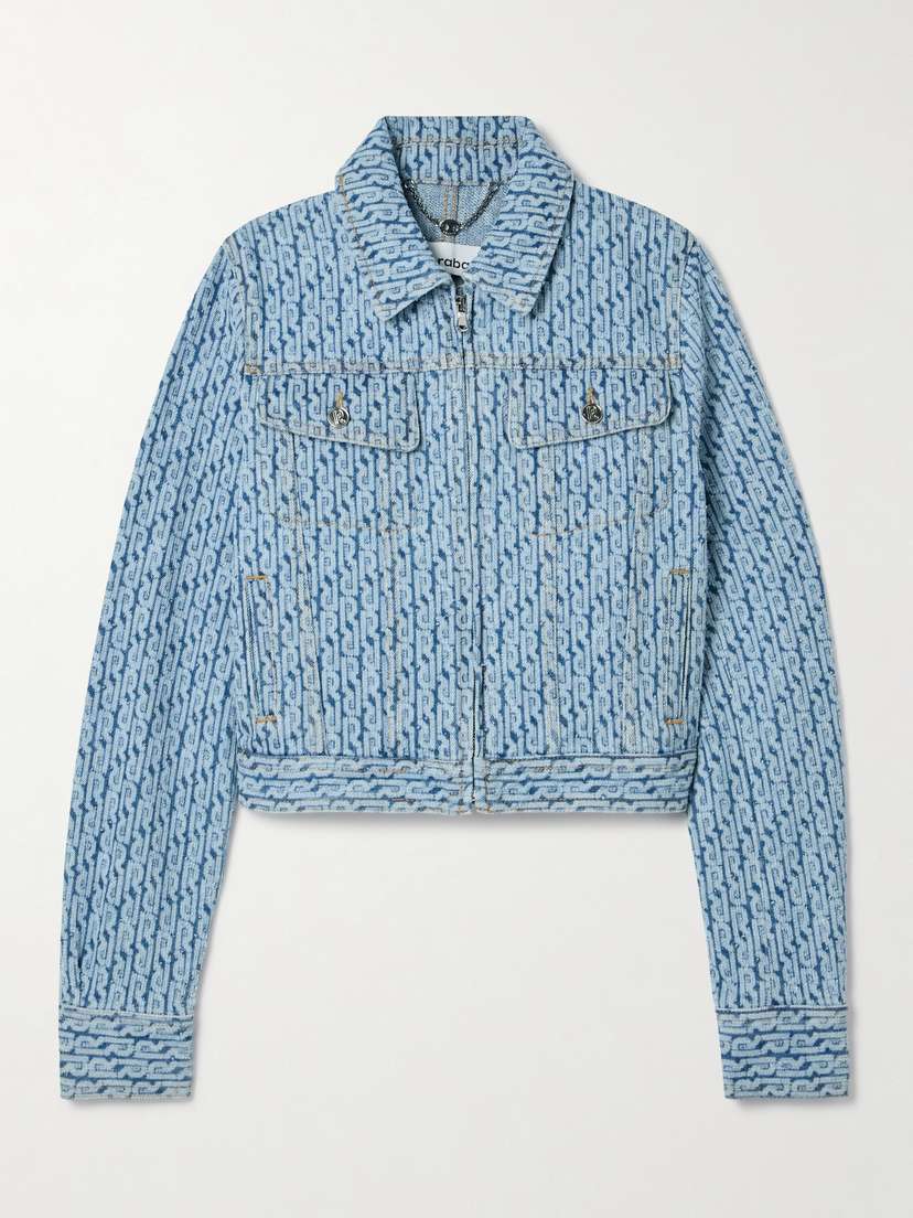 Rabanne Denim-jacquard Jacket