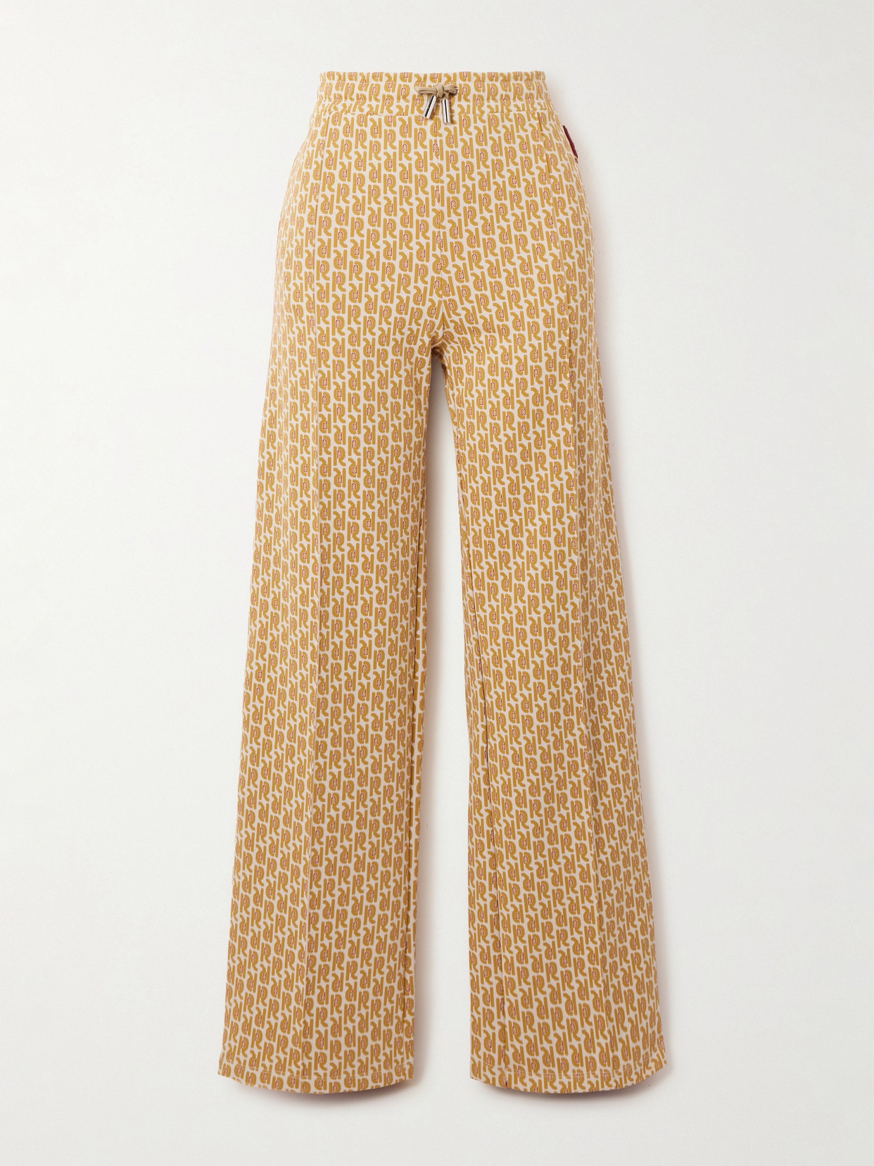 Rabanne - Striped Stretch Jacquard-knit Straight-leg Track Pants - Brown