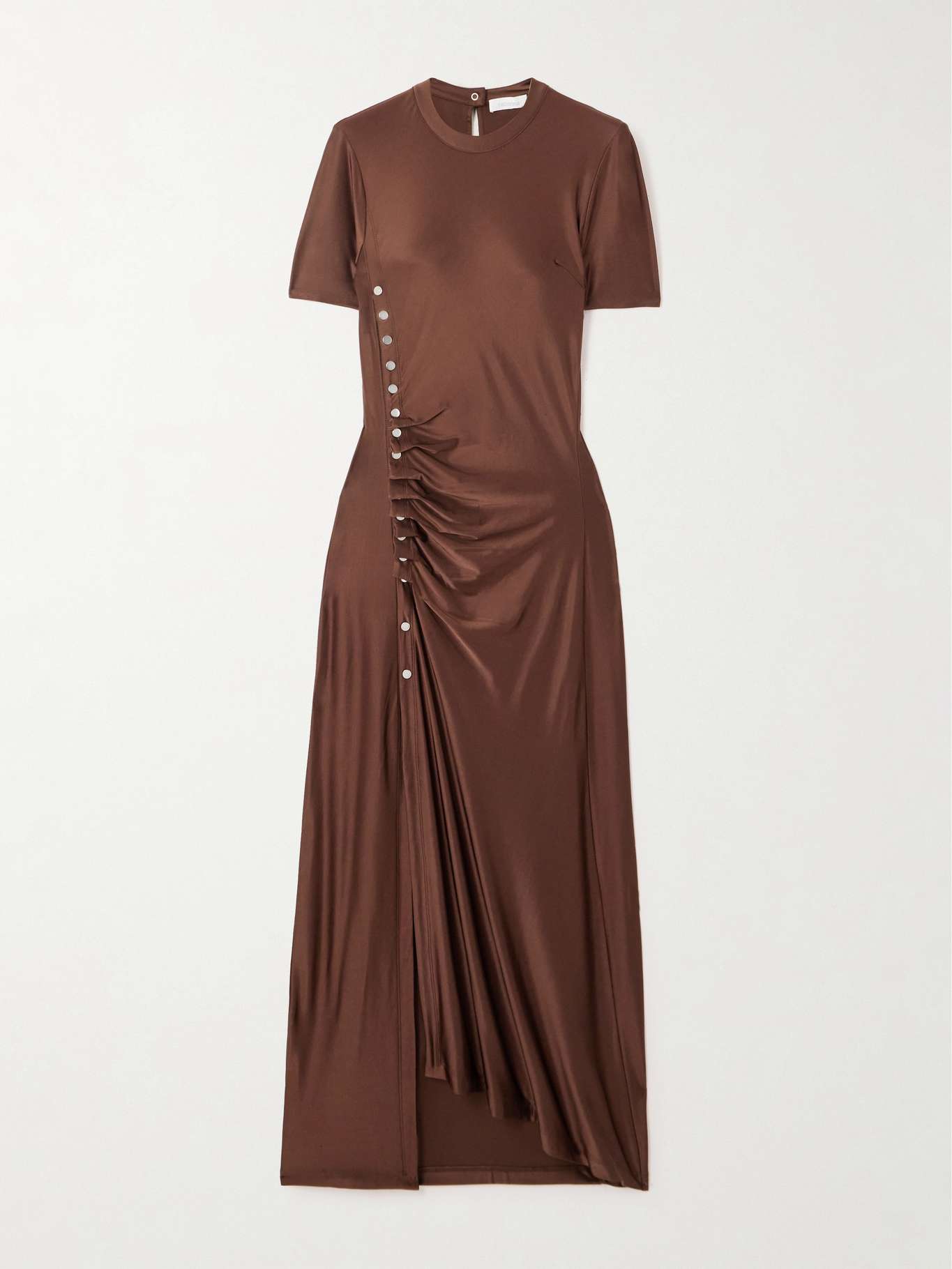 Kisscc - Classic Off the Shoulder Stretch Satin Maxi Dress for Women: Sexy Pleated Elegance