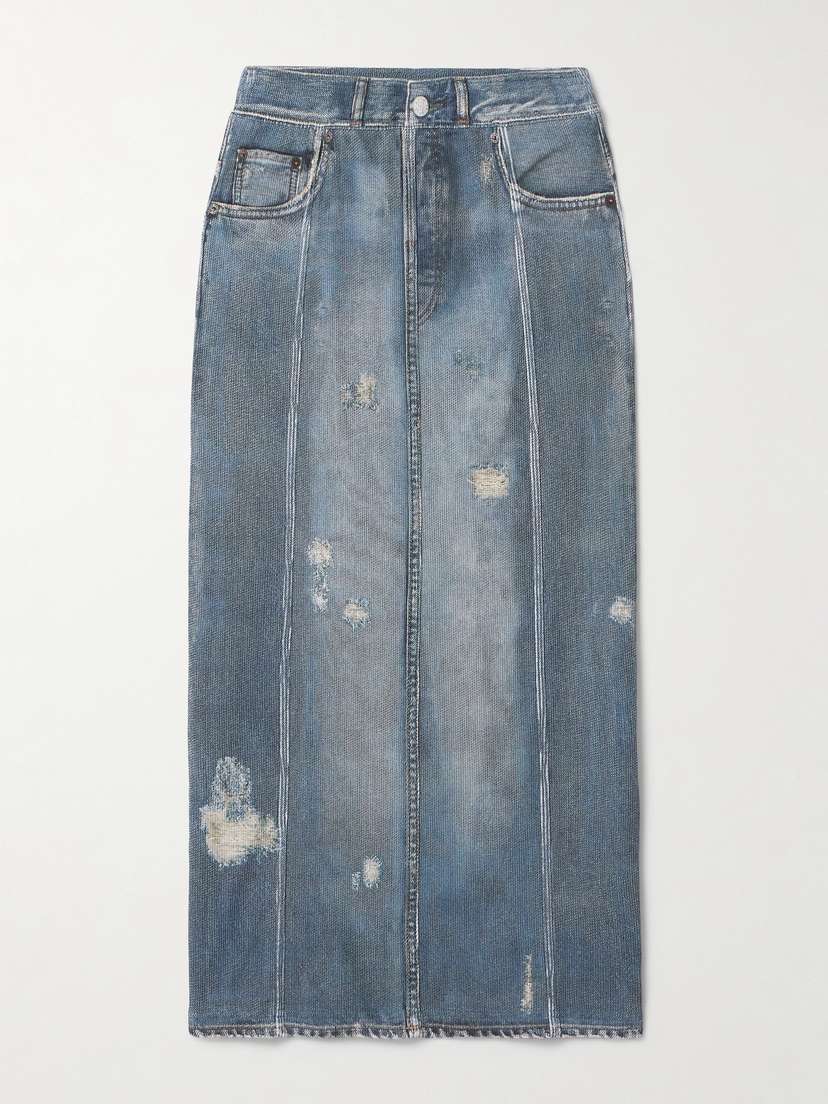 Acne Studios Printed Cotton-jersey Midi Skirt