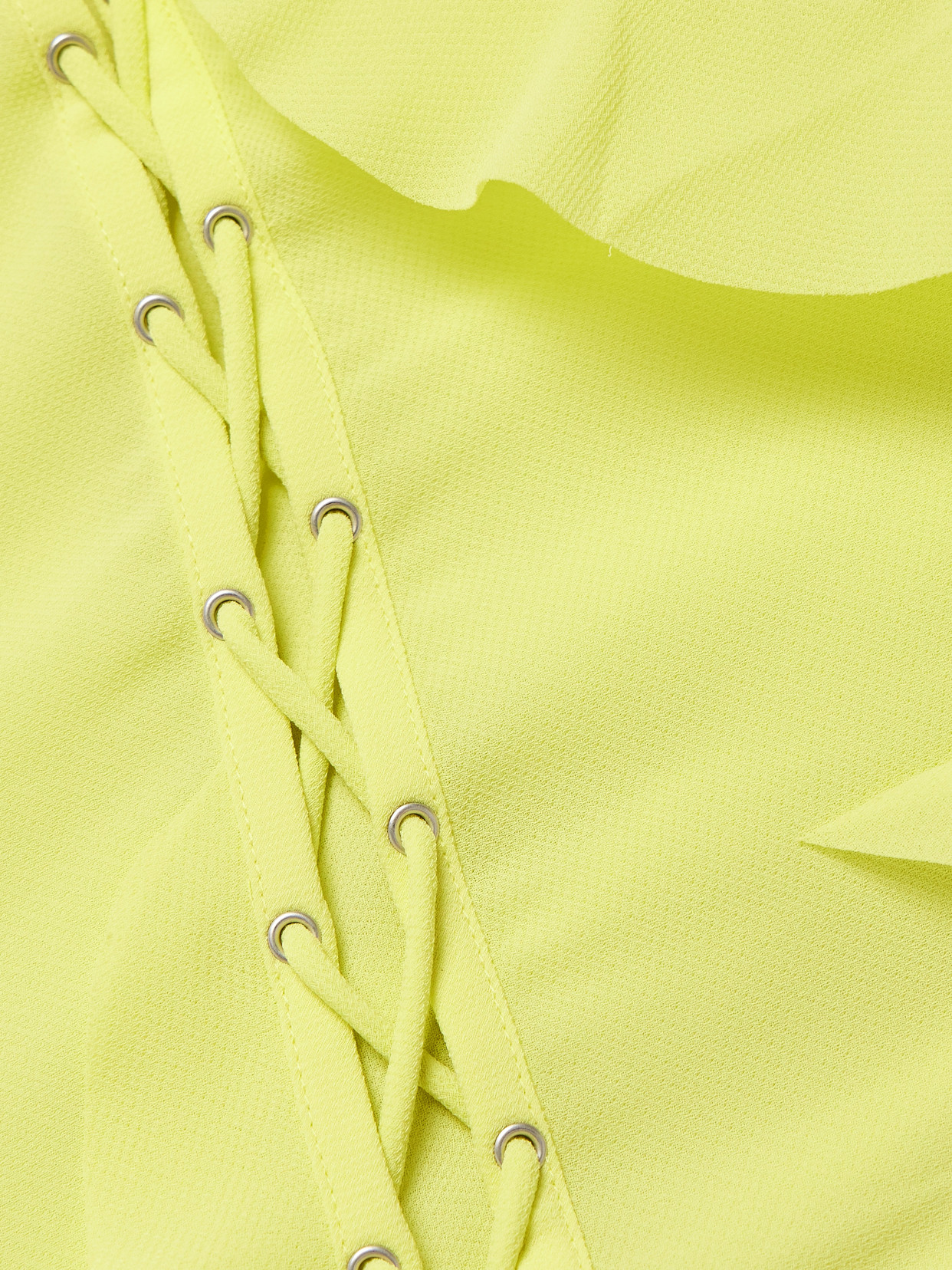 Acne Studios Women's Frill Dress In Yellow