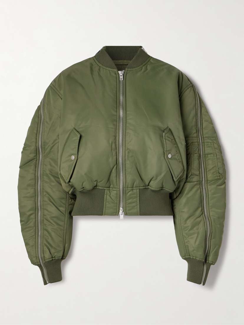 Acne Studios Cropped Padded Shell Bomber Jacket - EU 42