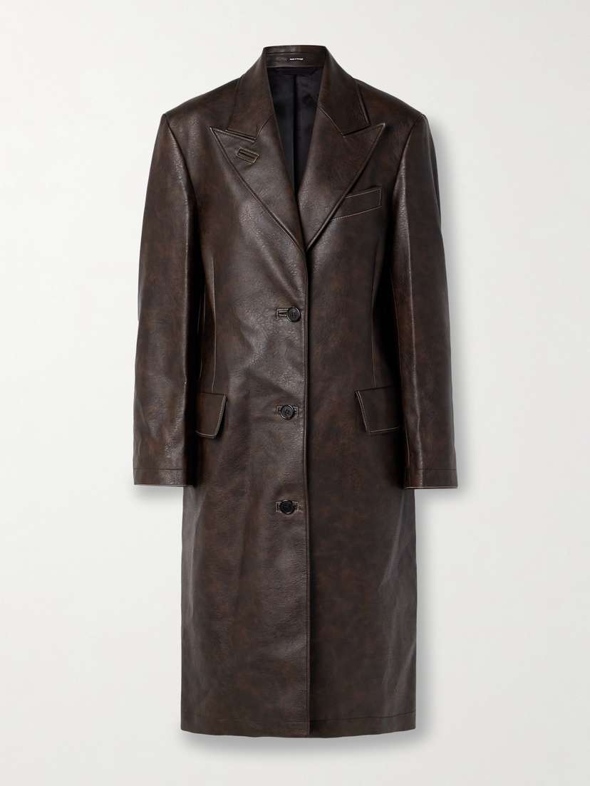 Acne Studios Faux Leather Coat - EU 38