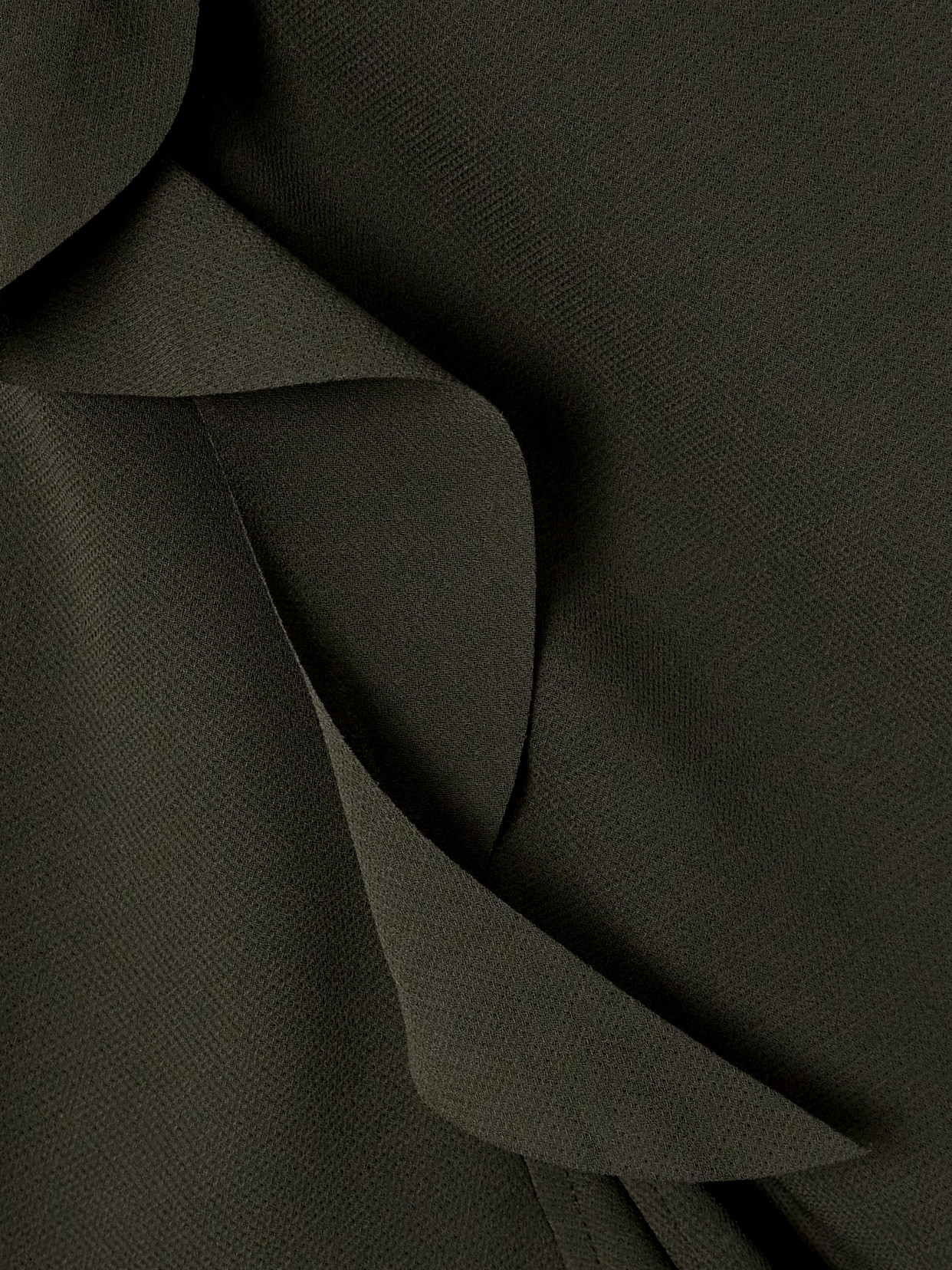 Acne Studios Open-back Asymmetric Draped Ruffled Crepe Dress In Gray