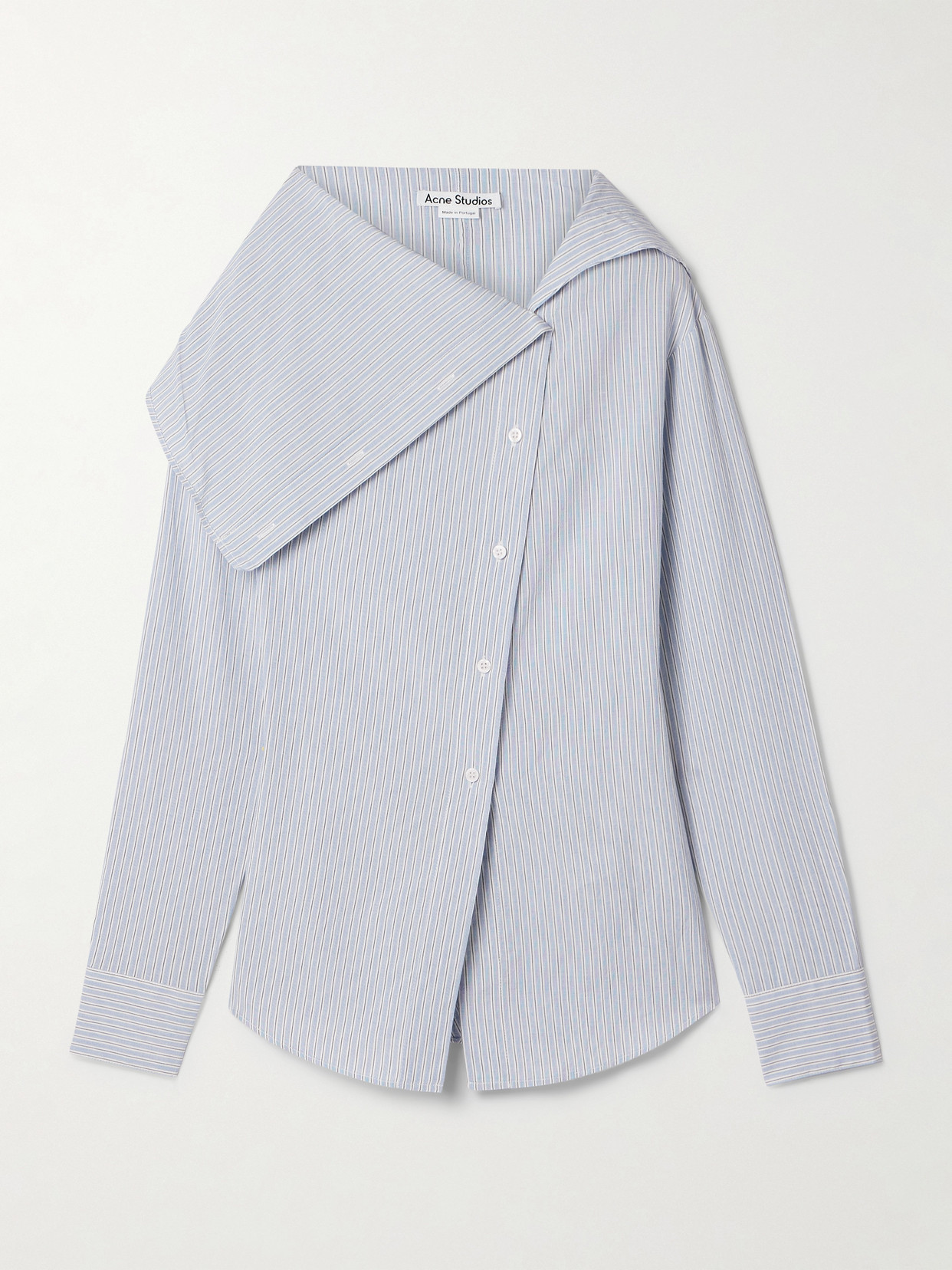 Acne Studios - Striped Poplin Shirt - Blue