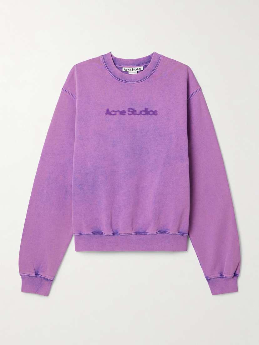 Acne Studios Printed Cotton-jersey Sweatshirt