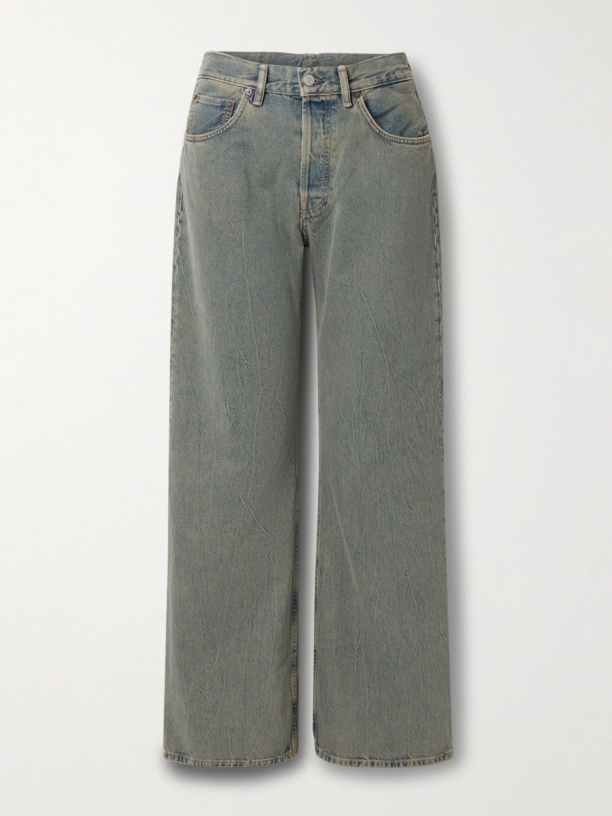 Acne Studios - High-rise Straight-leg Jeans - Blue