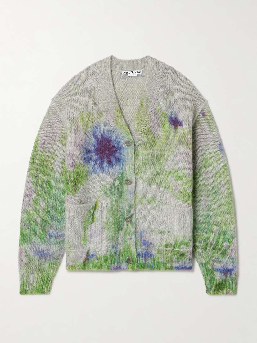 Acne Studios Tie-dyed Knitted Cardigan