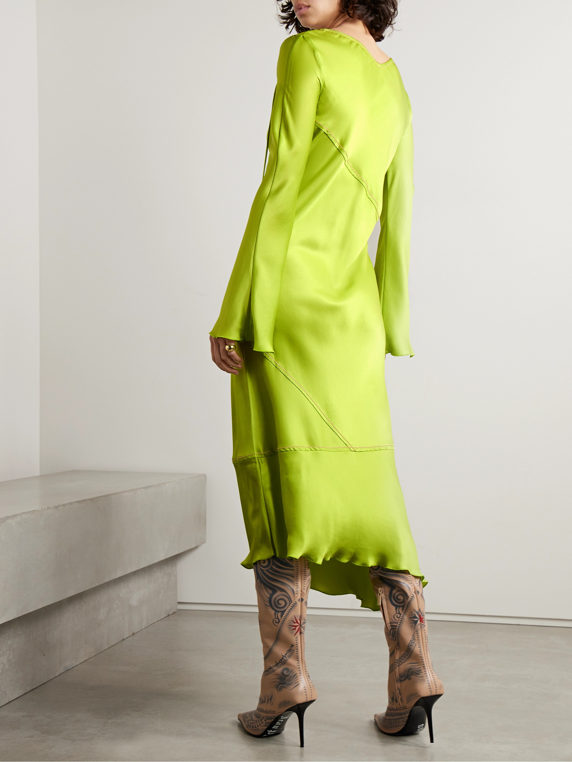 Acne Studios Satin midi dress