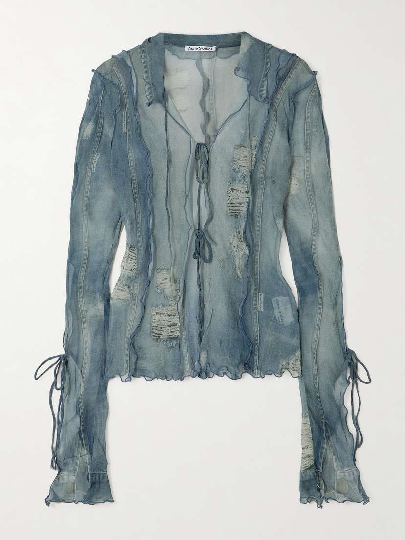 Acne Studios Printed Voile Blouse - - EU 40