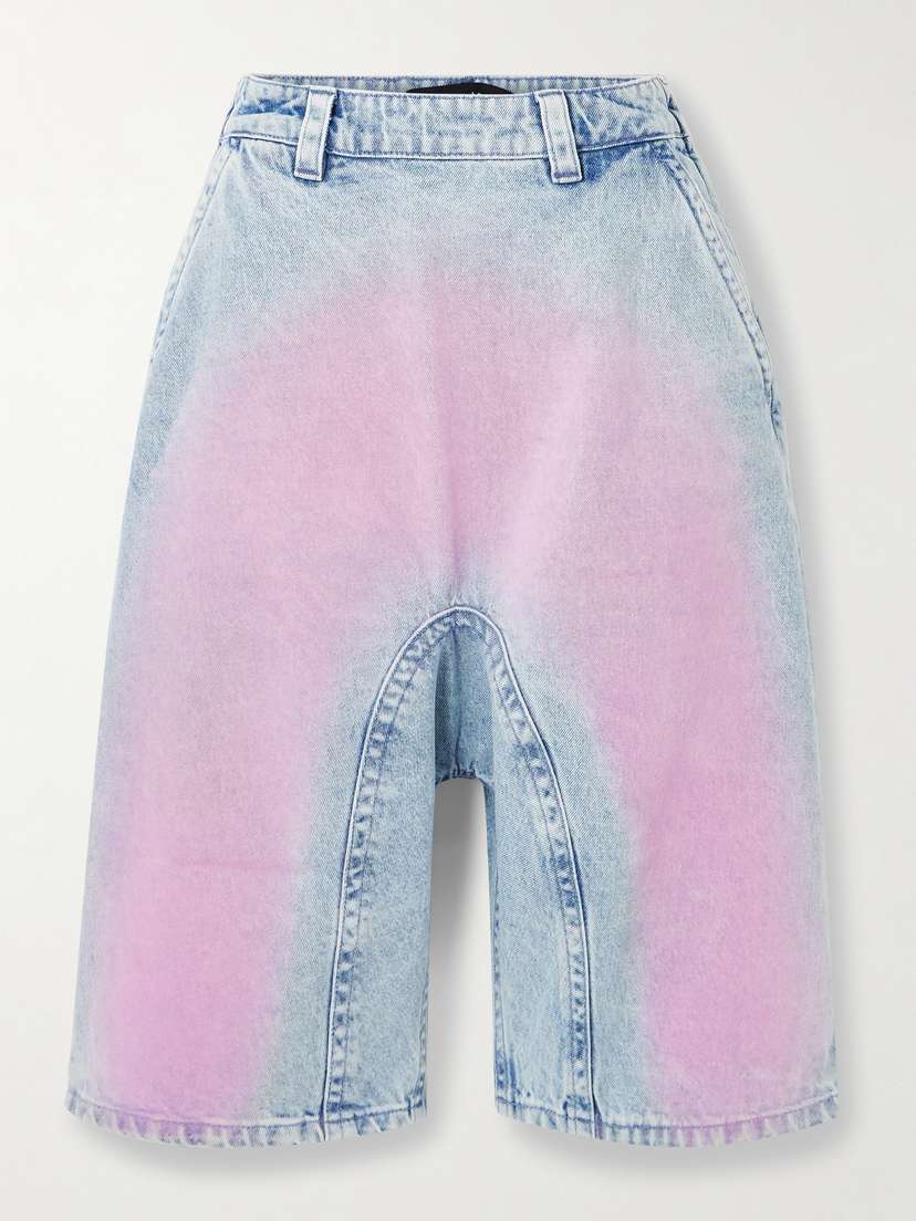 Y/Project Soufflé Flocked Denim Shorts