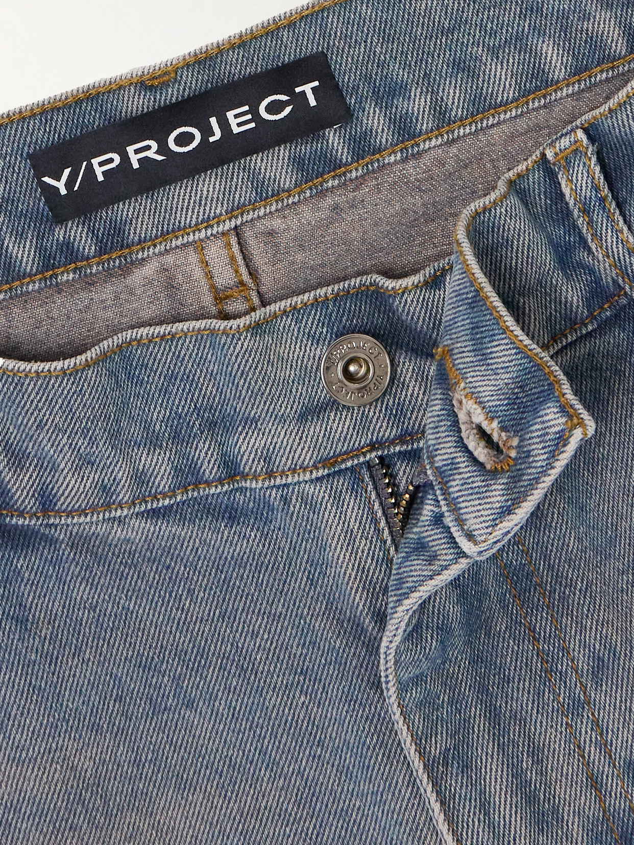 Y/Project - Convertible Low-Rise Straight-Leg Jeans