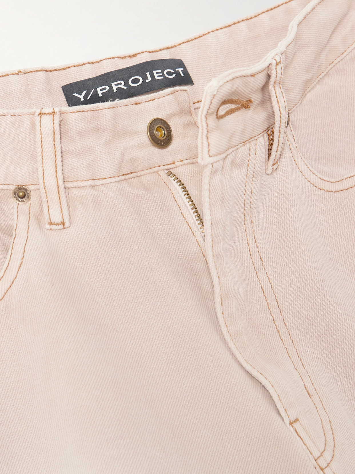 Y/Project - Gathered Mid-Rise Wide- Leg