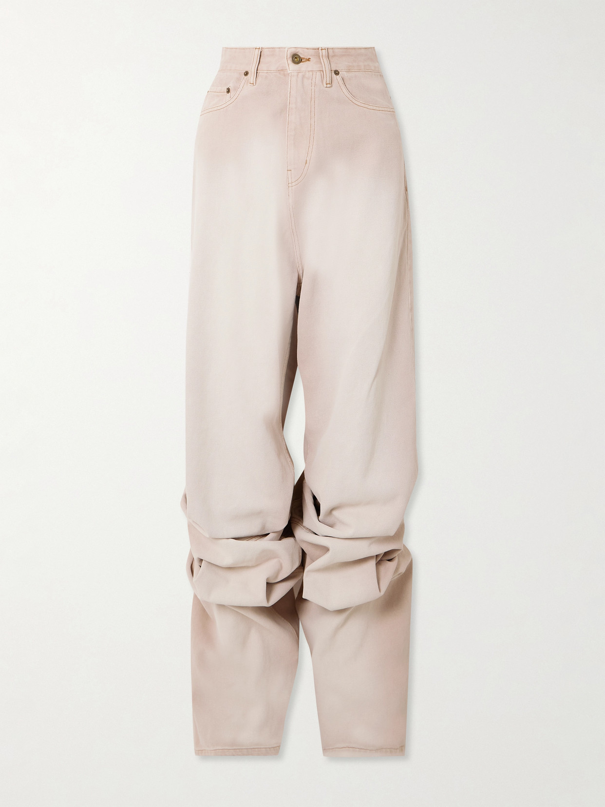 Y/Project - Gathered Mid-Rise Wide- Leg