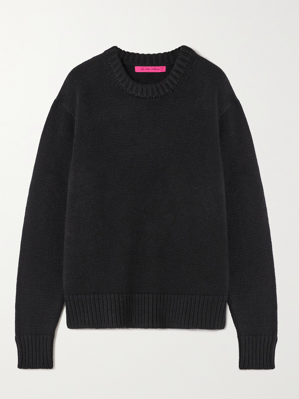 Shop The Elder Statesman Cashmere Sweater In Black