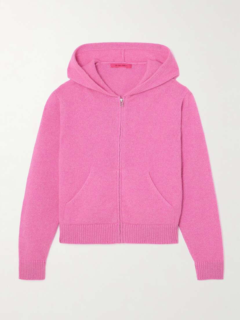 The Elder Statesman Cropped Cashmere Hoodie