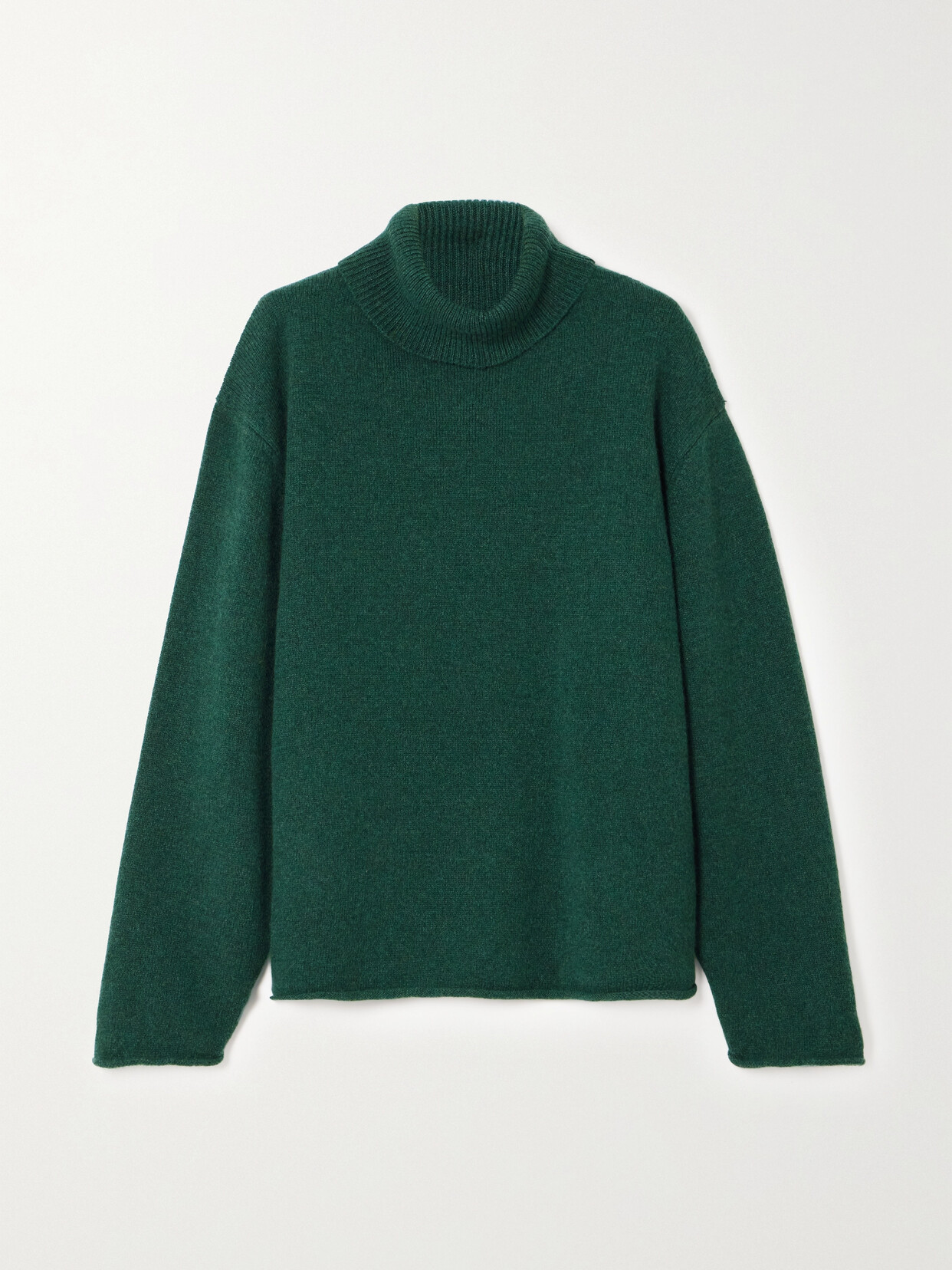 Shop The Elder Statesman Cashmere Turtleneck Sweater In Green