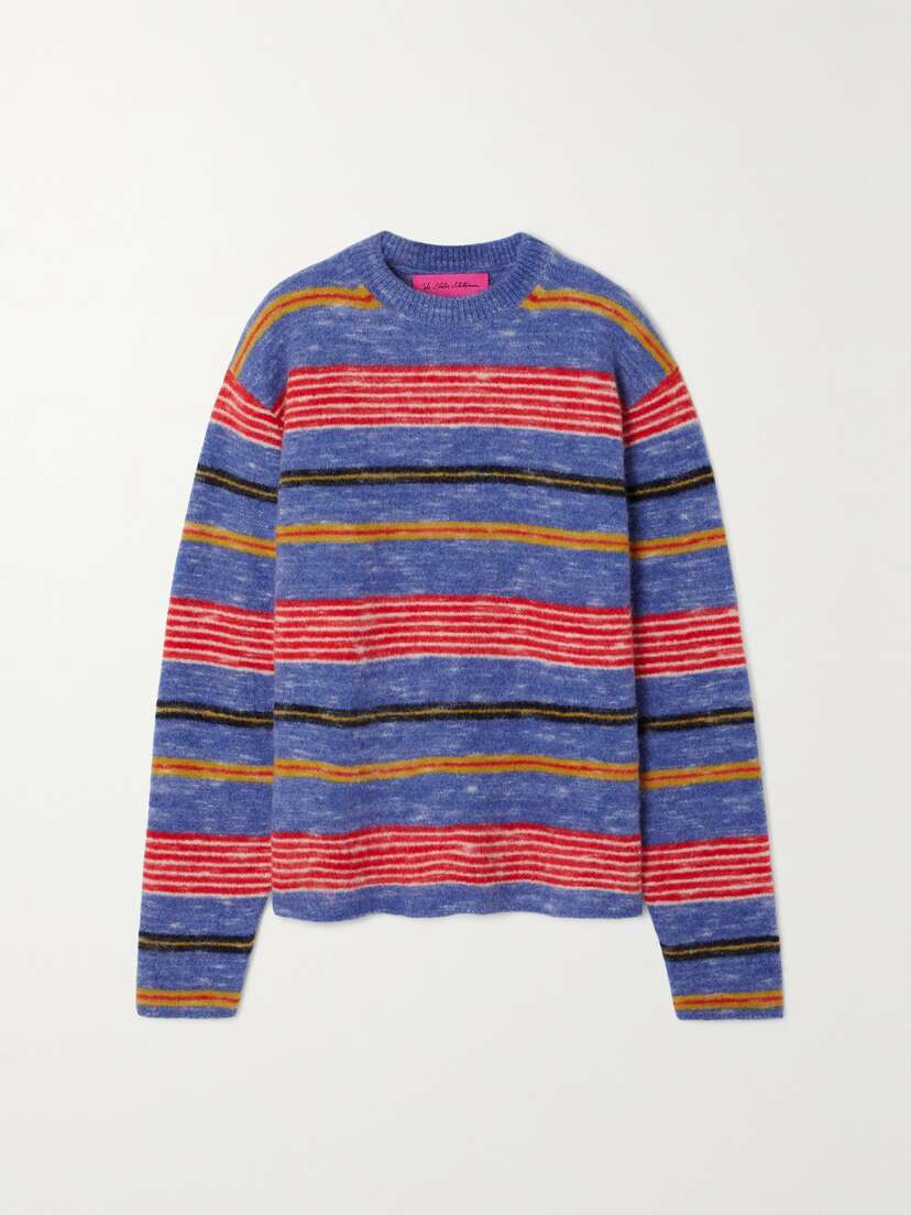The Elder Statesman Jasper Striped Cashmere-blend Sweater