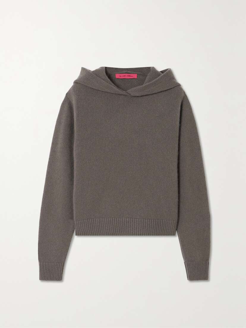 The Elder Statesman Cropped Cashmere Hoodie