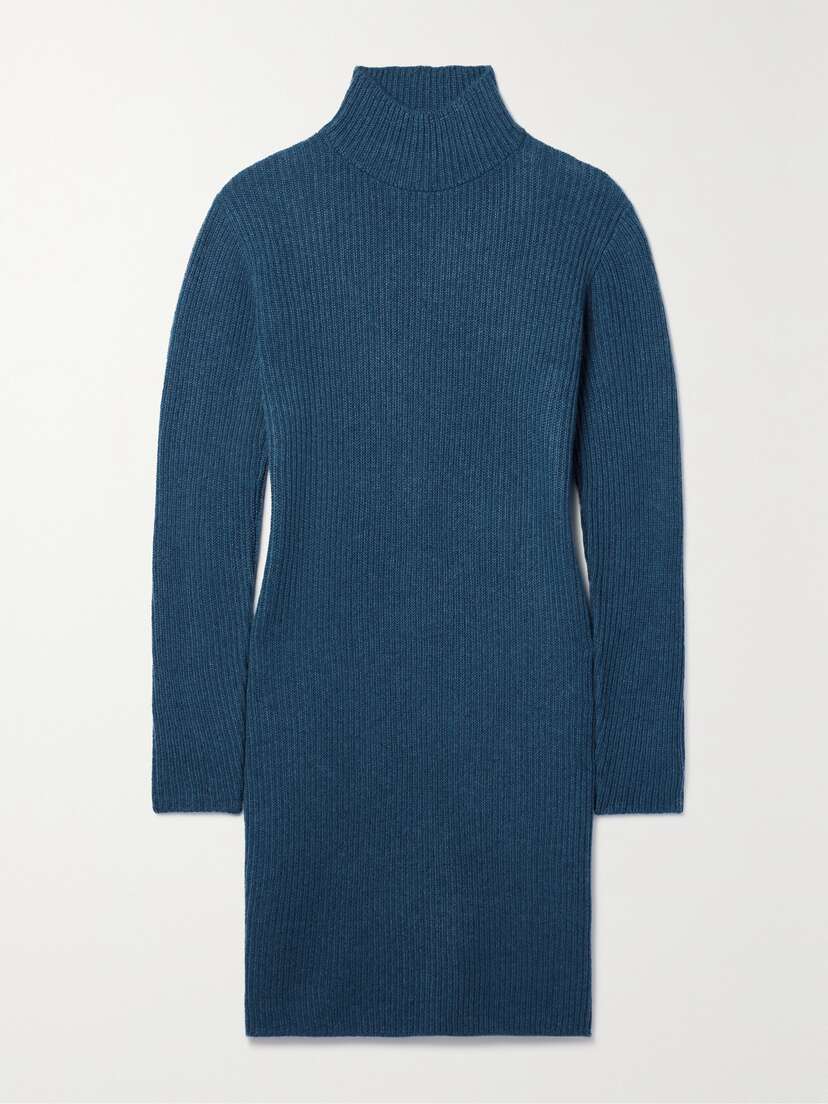 The Elder Statesman Ribbed Cashmere Midi Dress
