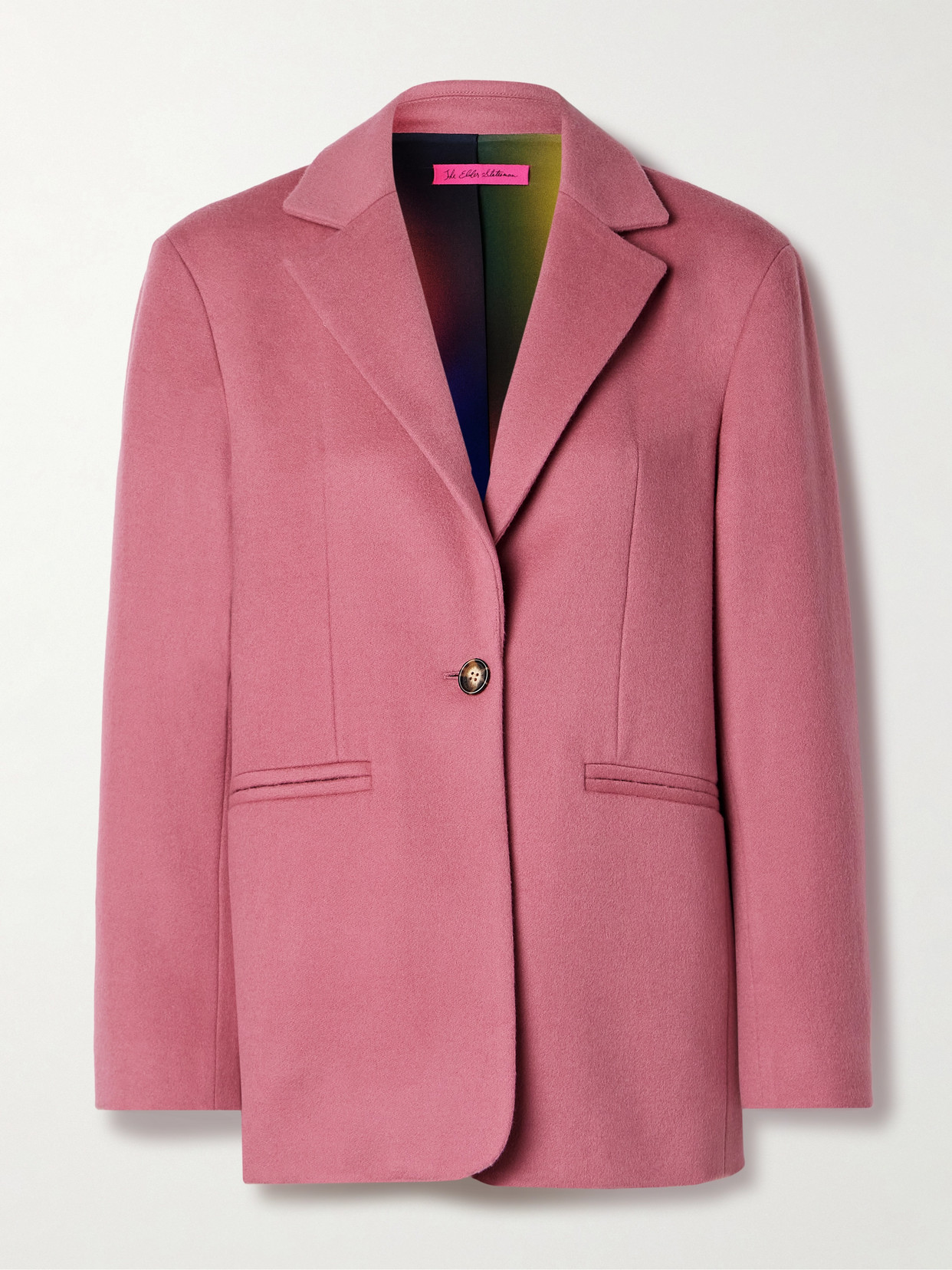 The Elder Statesman - Cashmere And Wool-blend Blazer - Pink