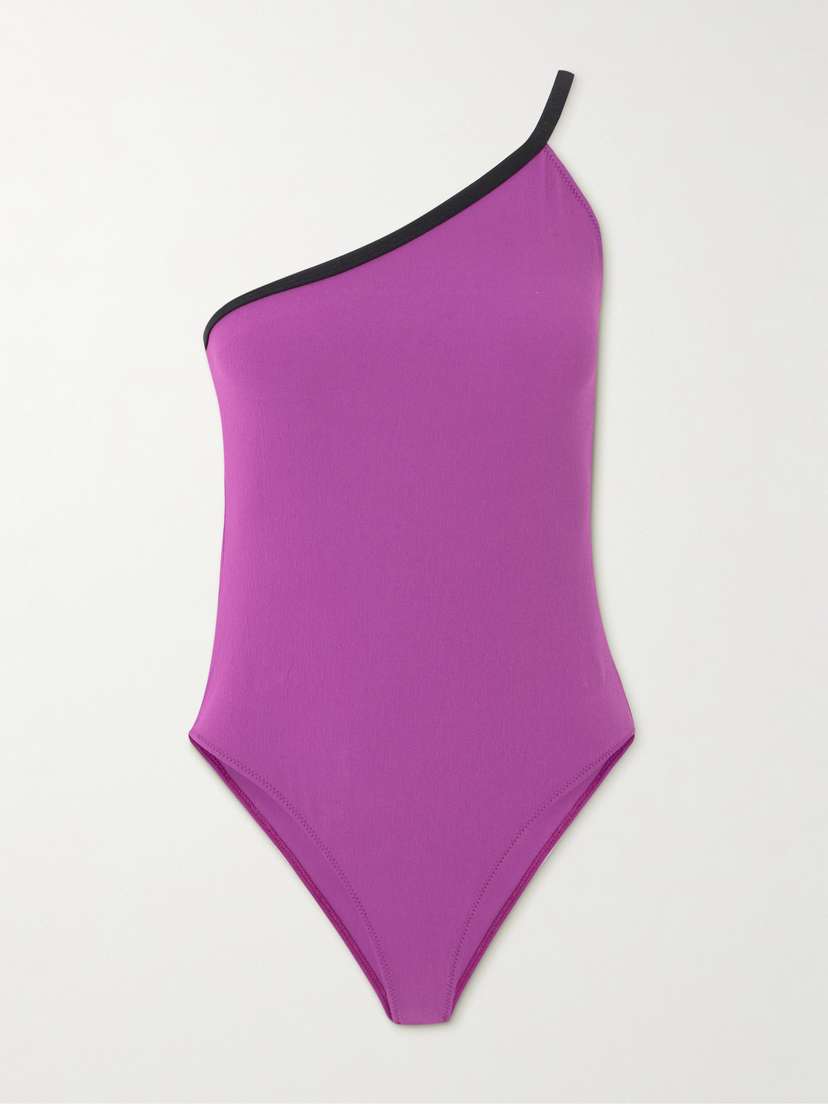 Lisa Marie Fernandez + Net Sustain One-shoulder Swimsuit