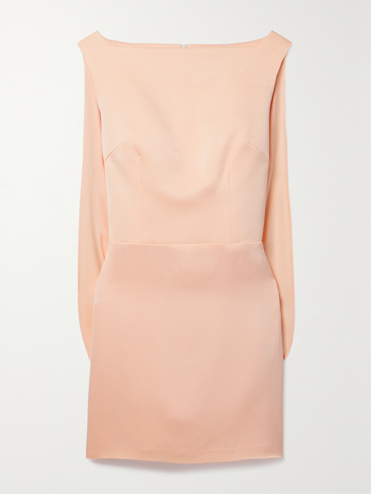 Alex Perry - Cape-effect Satin-crepe Mini Dress - Orange