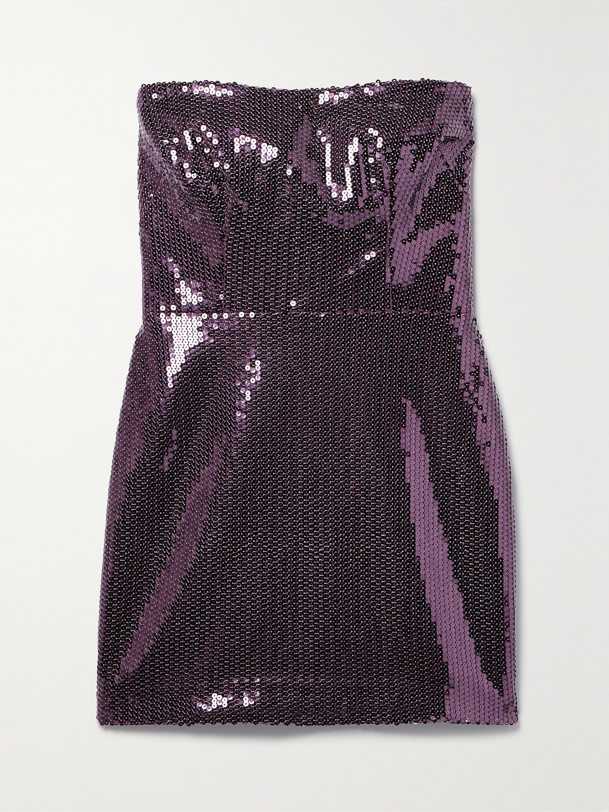 Alex Perry Sequined Crepe Mini Dress In Purple