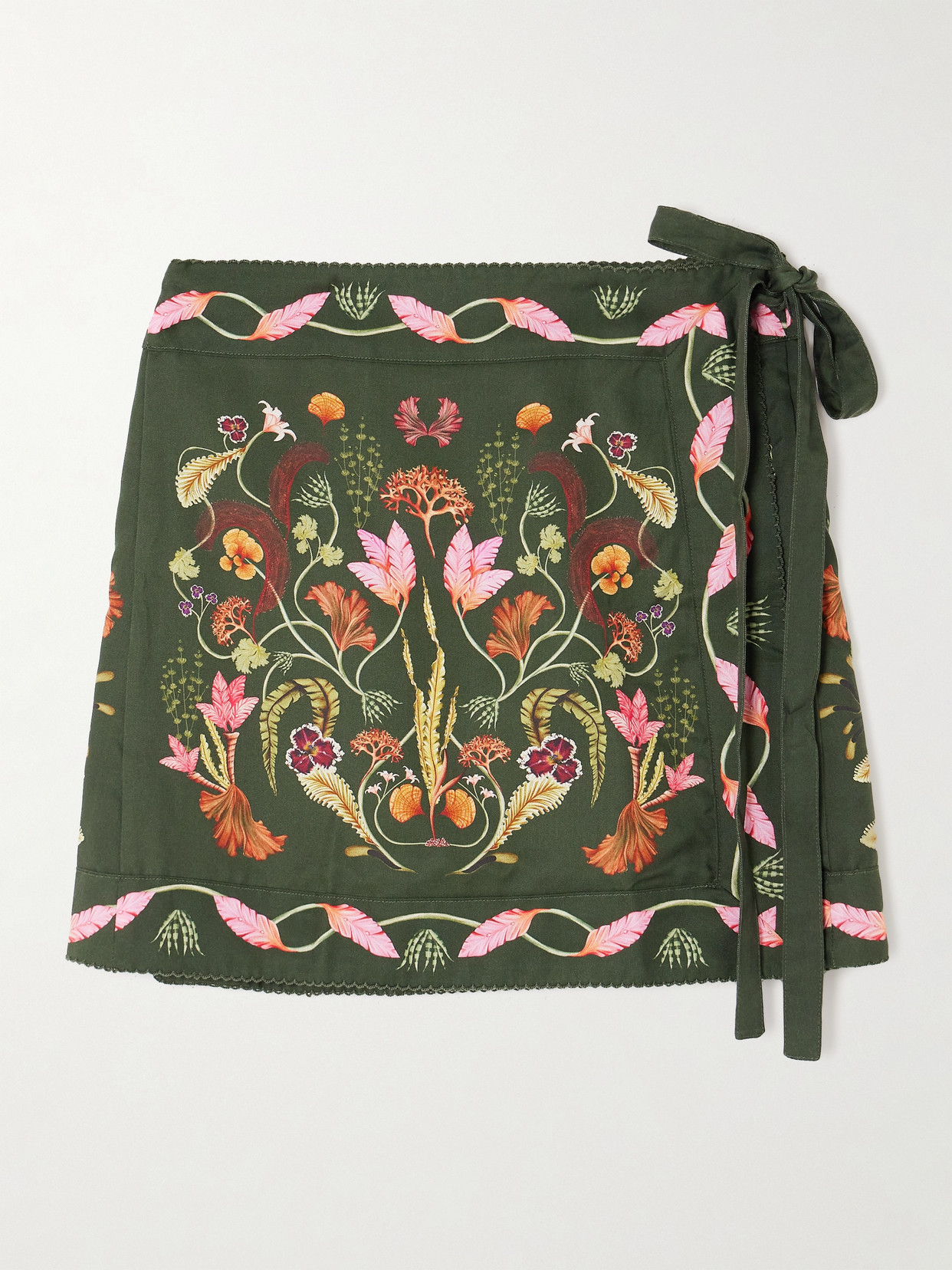 Agua by Agua Bendita + Net Sustain Luna Habitat Floral-print Tencel™ Lyocell Pareo - Green